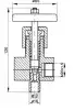 Клапан запорный 1с-17-1 DN 10 мм PN 137 кгс/см2