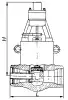 Кран регулирующий разгруженный рычажный 1260-225-Р DN 225 мм PN 200 кгс/см2
