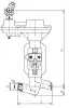 Клапан запорный 1054-40-ЦЗ DN 40 мм PN 373 кгс/см2
