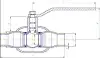 Кран шаровой КШ.Ц.П.015.040.02 DN 15 мм PN 40 кгс/см2