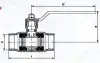 Кран шаровой КШ.М.050.040-00 DN 50 мм PN 40 кгс/см2