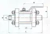 Кран шаровой разборный ЯГТ 25Ф.80.00.00.У DN 25 мм PN 80 кгс/см2
