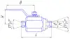 Кран шаровой разборный ЯГТ 10Ш.80.00.00.У DN 10 мм PN 80 кгс/см2