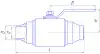 Кран шаровой разборный ЯГТ 40П.160.01.00.У DN 40 мм PN 160 кгс/см2