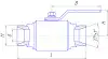Кран шаровой разборный ЯГТ 40Ш.160.01.00.У DN 40 мм PN 160 кгс/см2