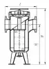 Фильтр сетчатый с быстросъемной крышкой ФС.Ф.300х40-03 DN 300 мм PN 40 кгс/см2