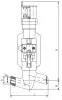 Клапан запорный 1054-40-ЭН DN 40 мм PN 373 кгс/см2