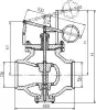 Клапан регулирующий двухседельный 14с-76-25 DN 400 мм PN 25 кгс/см2