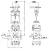 Клапан регулирующий двухседельный 25ч940нж DN 50 мм PN 16 кгс/см2