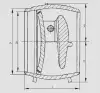Затвор обратный поворотный ПТ44107-500-01-ХЛ DN 500 мм PN 80 кгс/см2