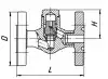 Клапан обратный 16нж48нж DN 15 мм PN 160 кгс/см2